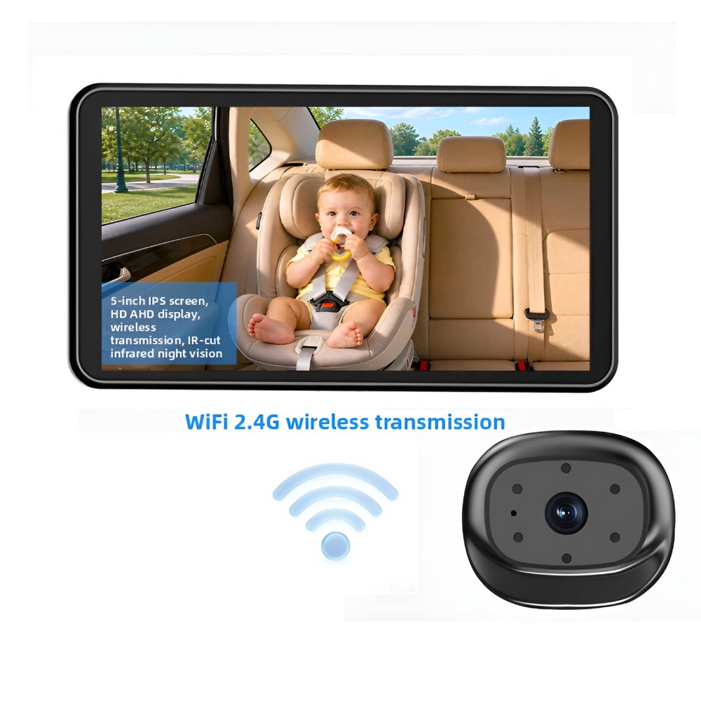 Baby Nursery Camera - 5 Inch HD Baby Monitor Wireless