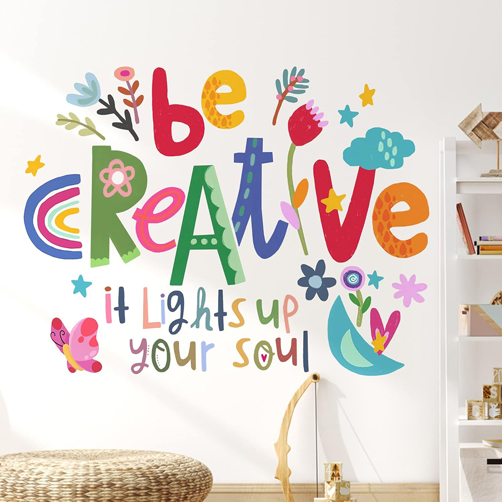 Baby Nursery Labels - Be Creative Inspirational Quote Wall Stickers