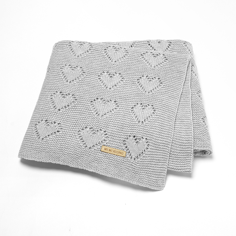 Baby Nursery Crib - Baby Cotton Blankets Knitted Newborn Boys