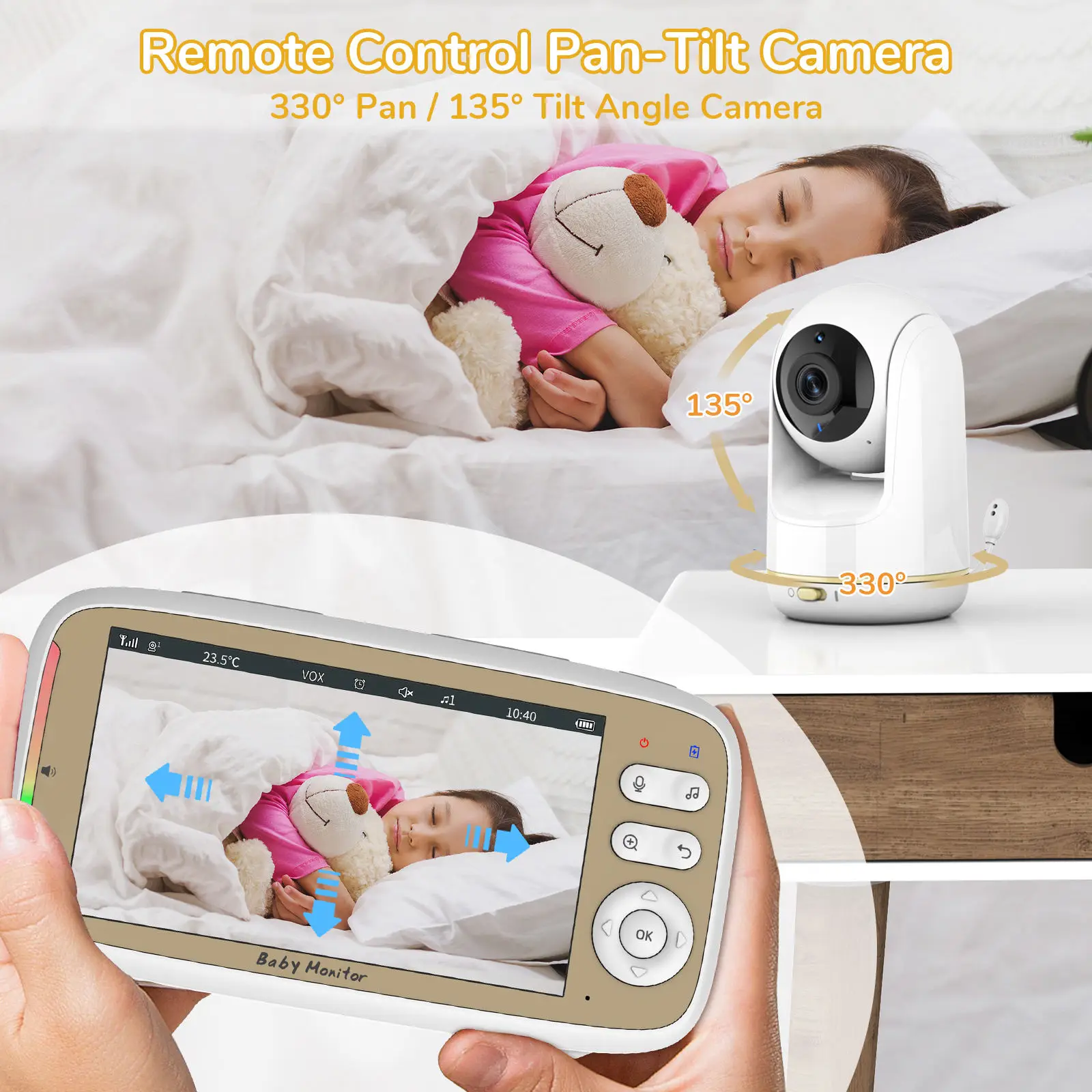 VB803 PRO Baby Monitor with 2p - огляд і ціна Baby Nursery Camera