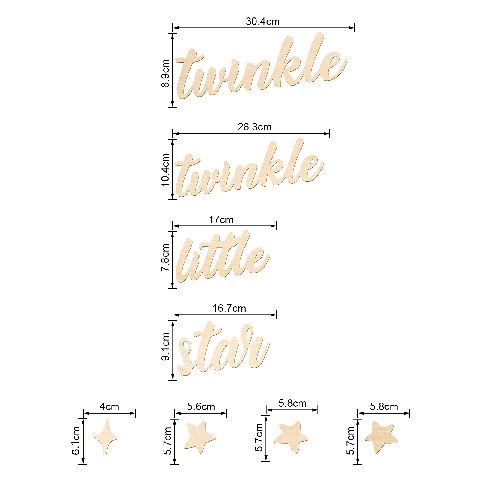 Twinkle Twinkle Little Star Wo - огляд і ціна Baby Nursery Art
