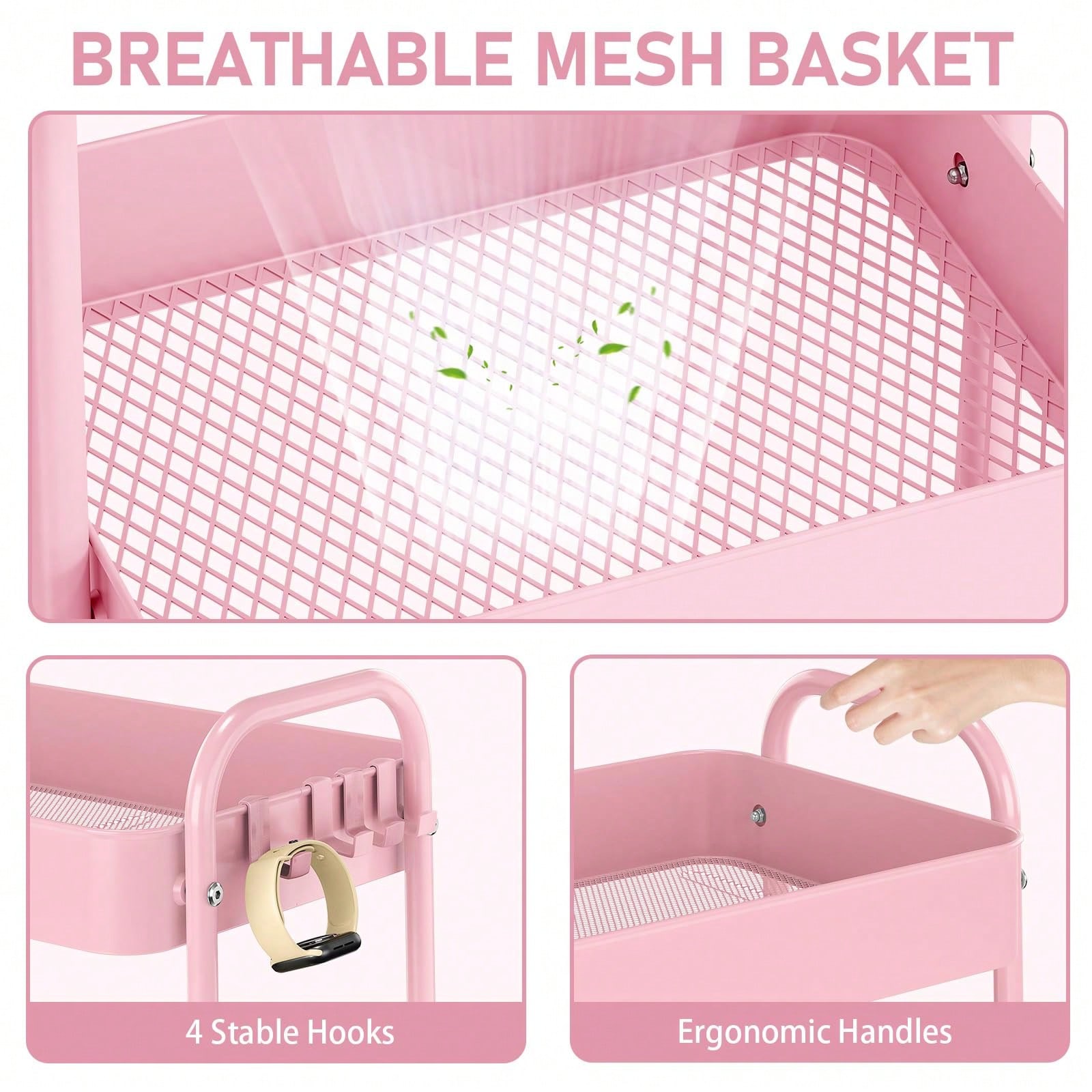 3 Tier Metal Rolling Cart With - огляд і ціна Baby Nursery Unit