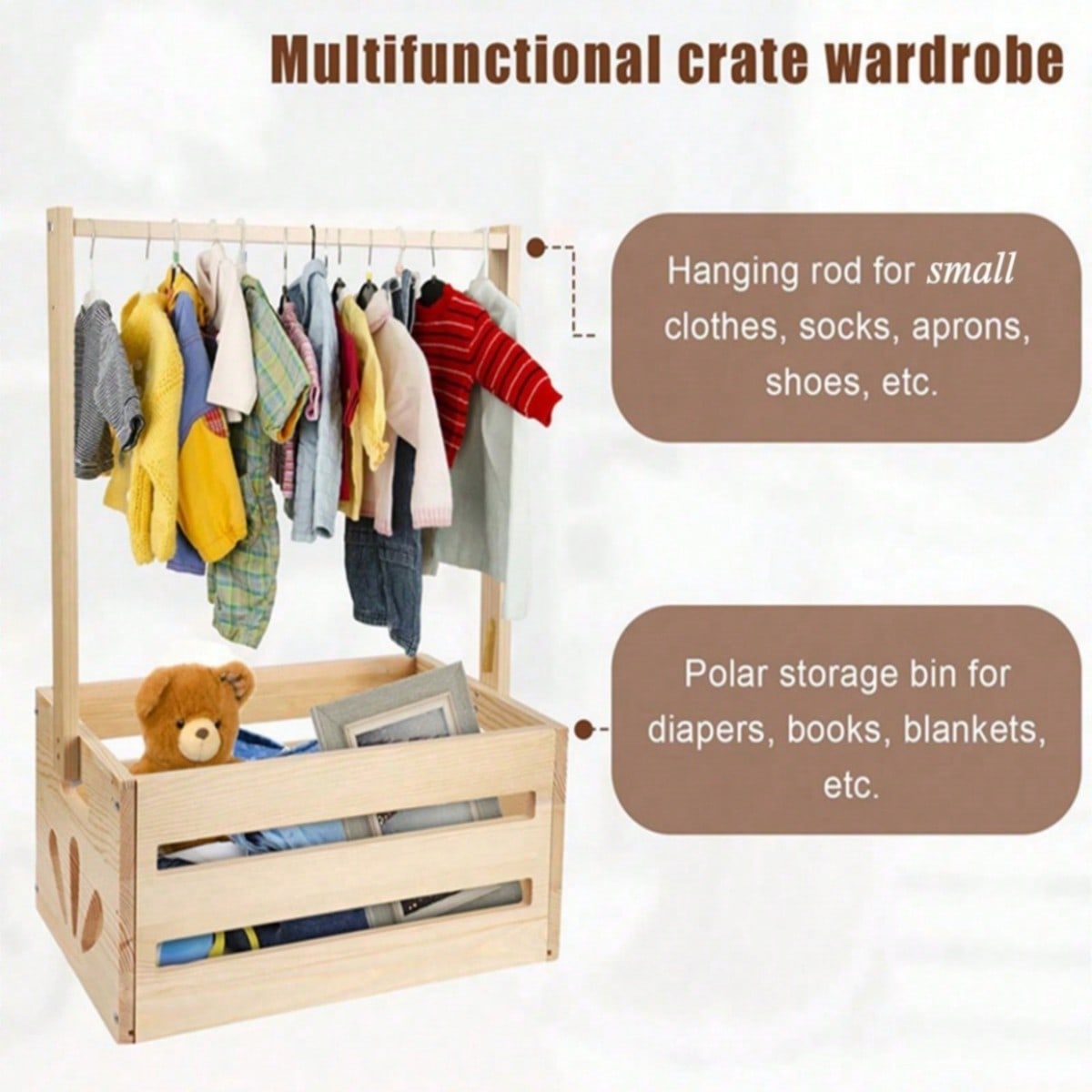 Baby Shower Crate Box With Han - огляд і ціна Baby Nursery Unit