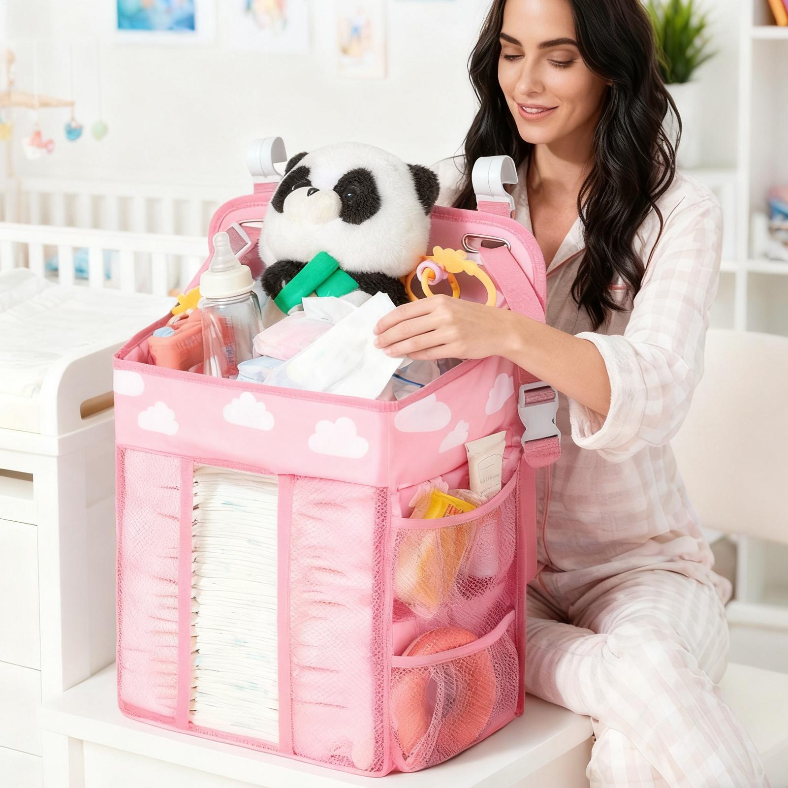 Crib Diaper Organizer Waterpro - огляд і ціна Baby Nursery Crib