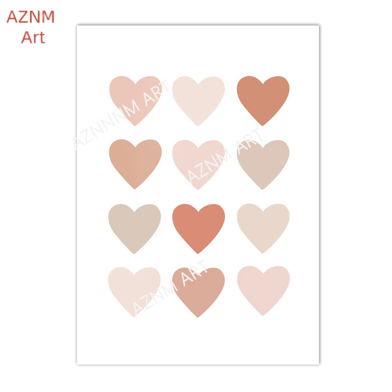 1/3PCS ，Cartoon Heart Rainbow  - огляд і ціна Baby Nursery Art