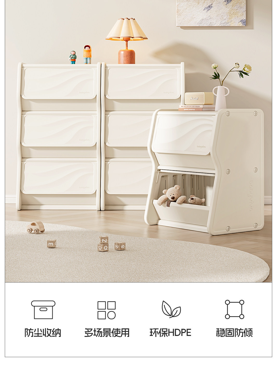 Babyviva Kids Dresser, 4-Drawe - огляд і ціна Baby Nursery Unit