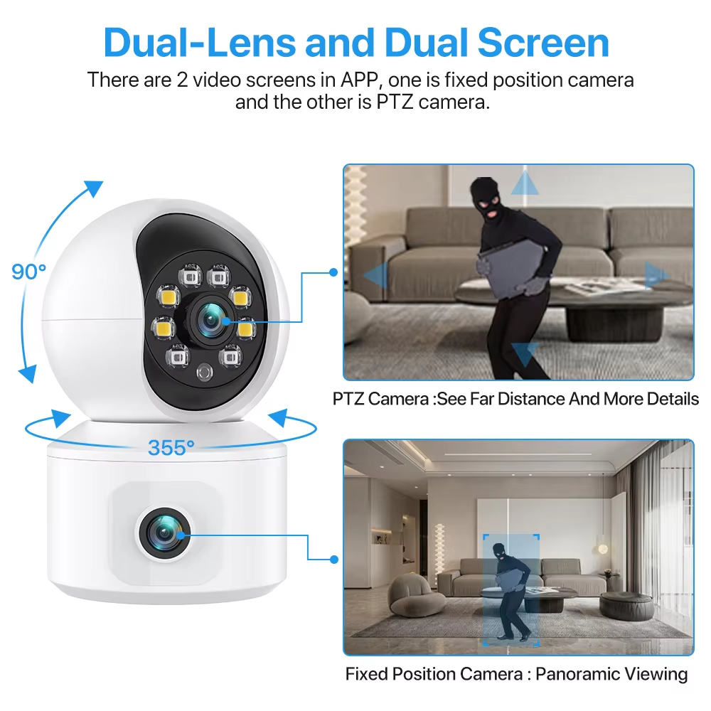 6MP ICSEE WiFi IP Camera Dual  - огляд і ціна Baby Nursery Camera