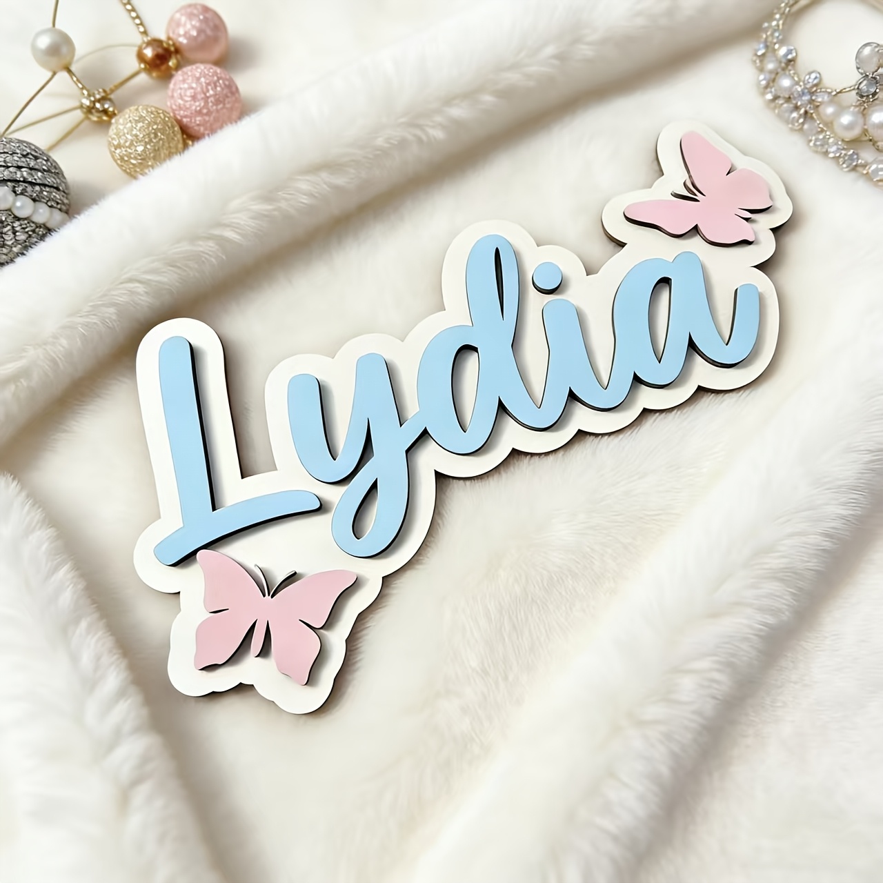 Personalized Blue & Pink Butte - огляд і ціна Baby Nursery Decorations