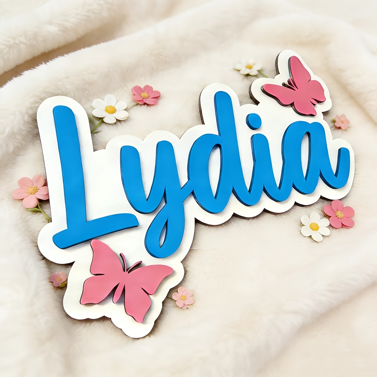 Personalized Blue & Pink Butte - огляд і ціна Baby Nursery Decorations