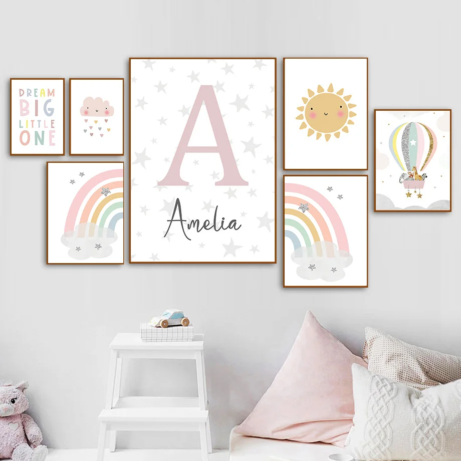 Giraffe Elephant Hot Balloon S - огляд і ціна Baby Nursery Art