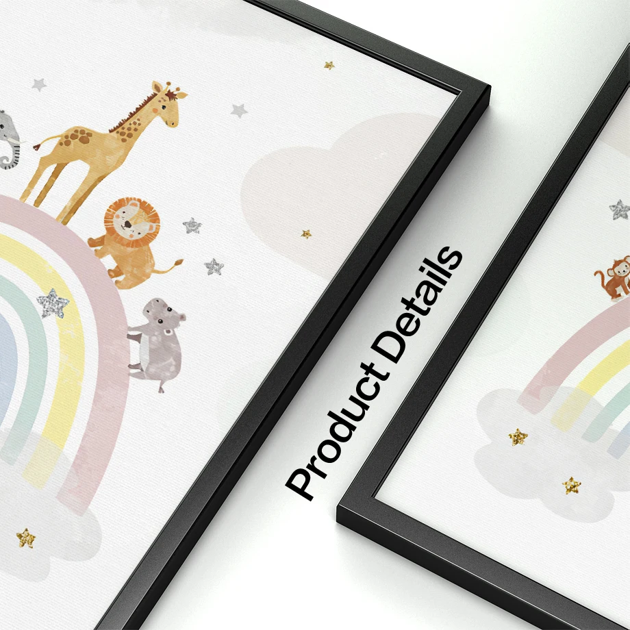 Giraffe Elephant Hot Balloon S - огляд і ціна Baby Nursery Art