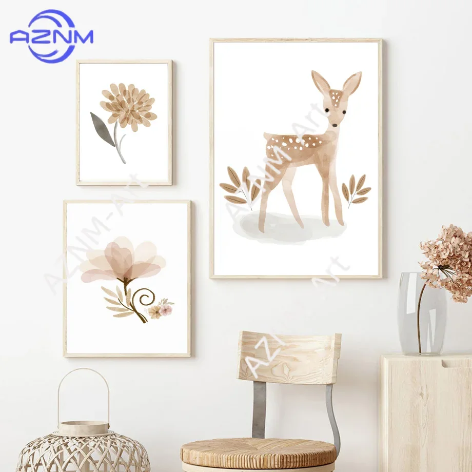 Boho Nursery Wall Art Canvas - - огляд і ціна Baby Nursery Art