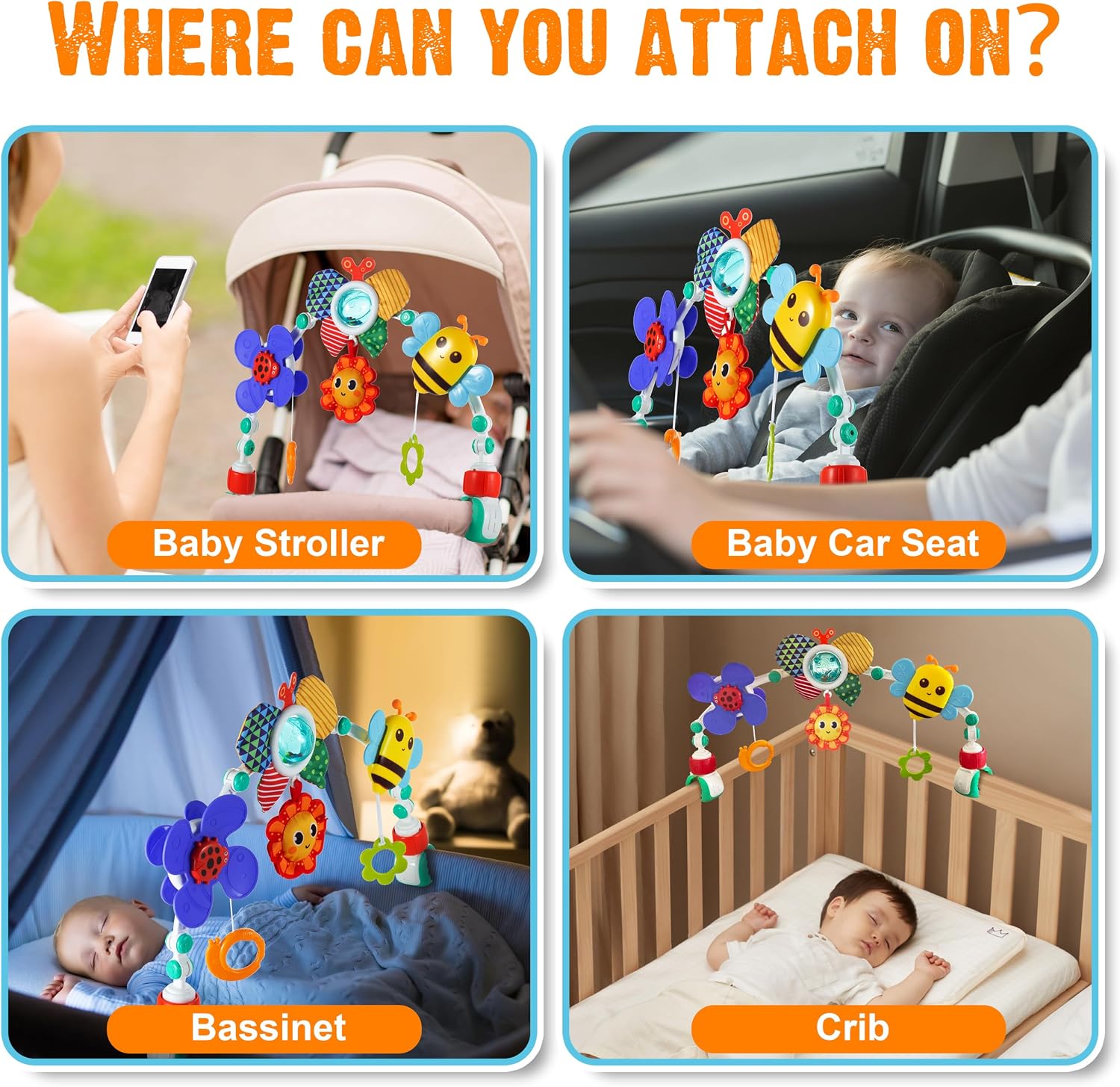 Adjustable Arch Bassinet Toys  - огляд і ціна Baby Nursery Hamper
