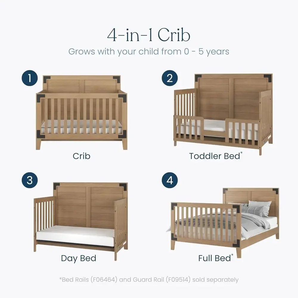 Lucas Design 4-in-1 Convertibl - огляд і ціна Convertible Crib Set