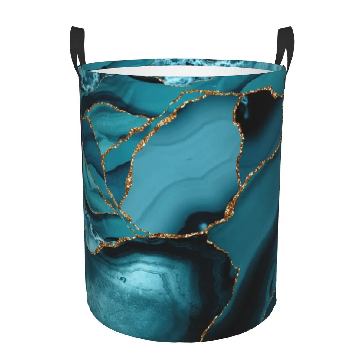 Custom Teal And Gold Marble La - огляд і ціна Baby Nursery Hamper