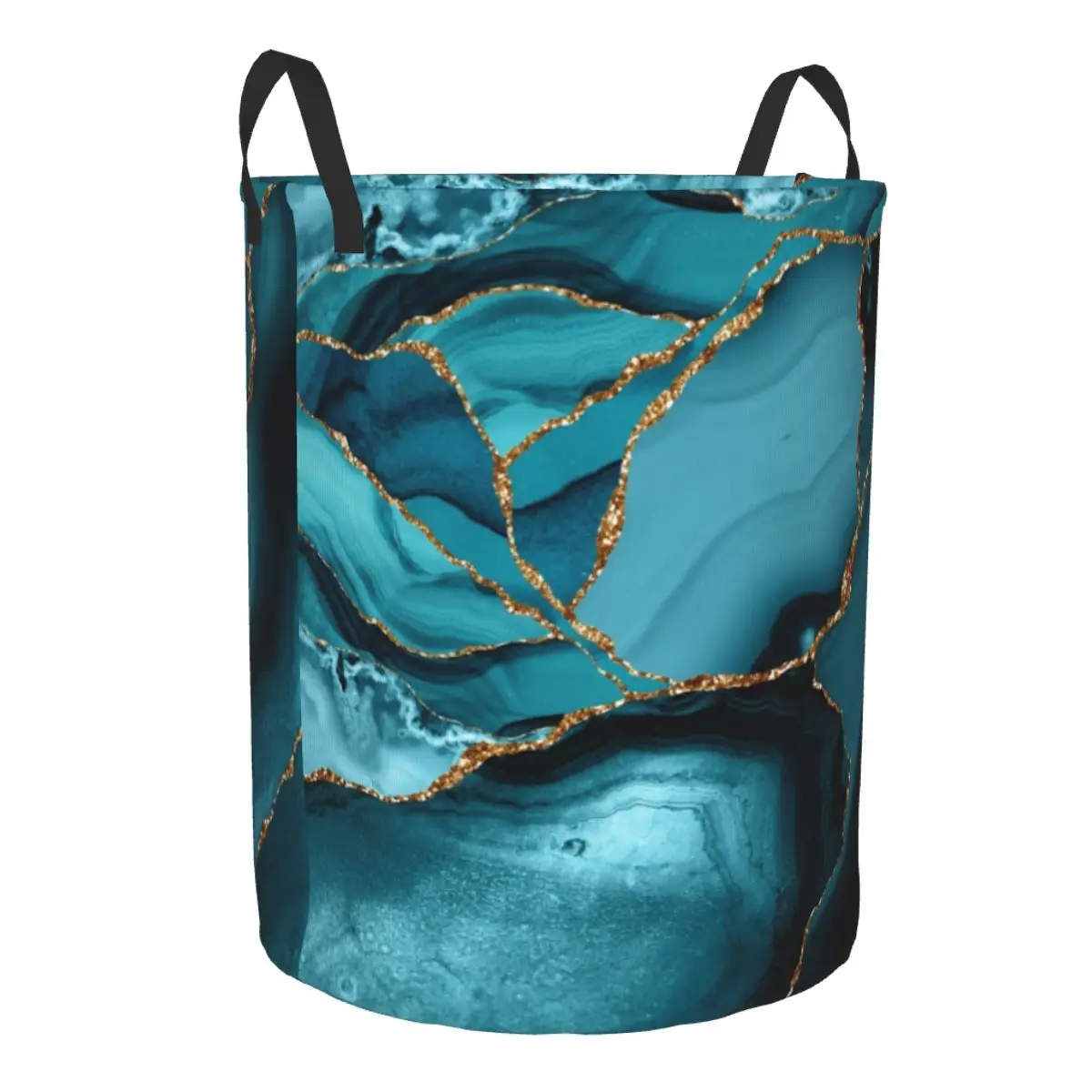 Custom Teal And Gold Marble La - огляд і ціна Baby Nursery Hamper