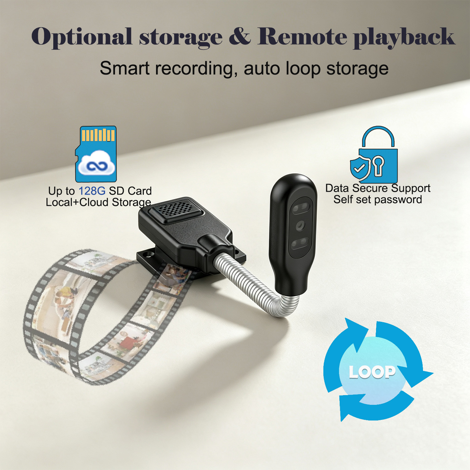 Flexible Gooseneck Baby Pet Mo - огляд і ціна Baby Nursery Camera
