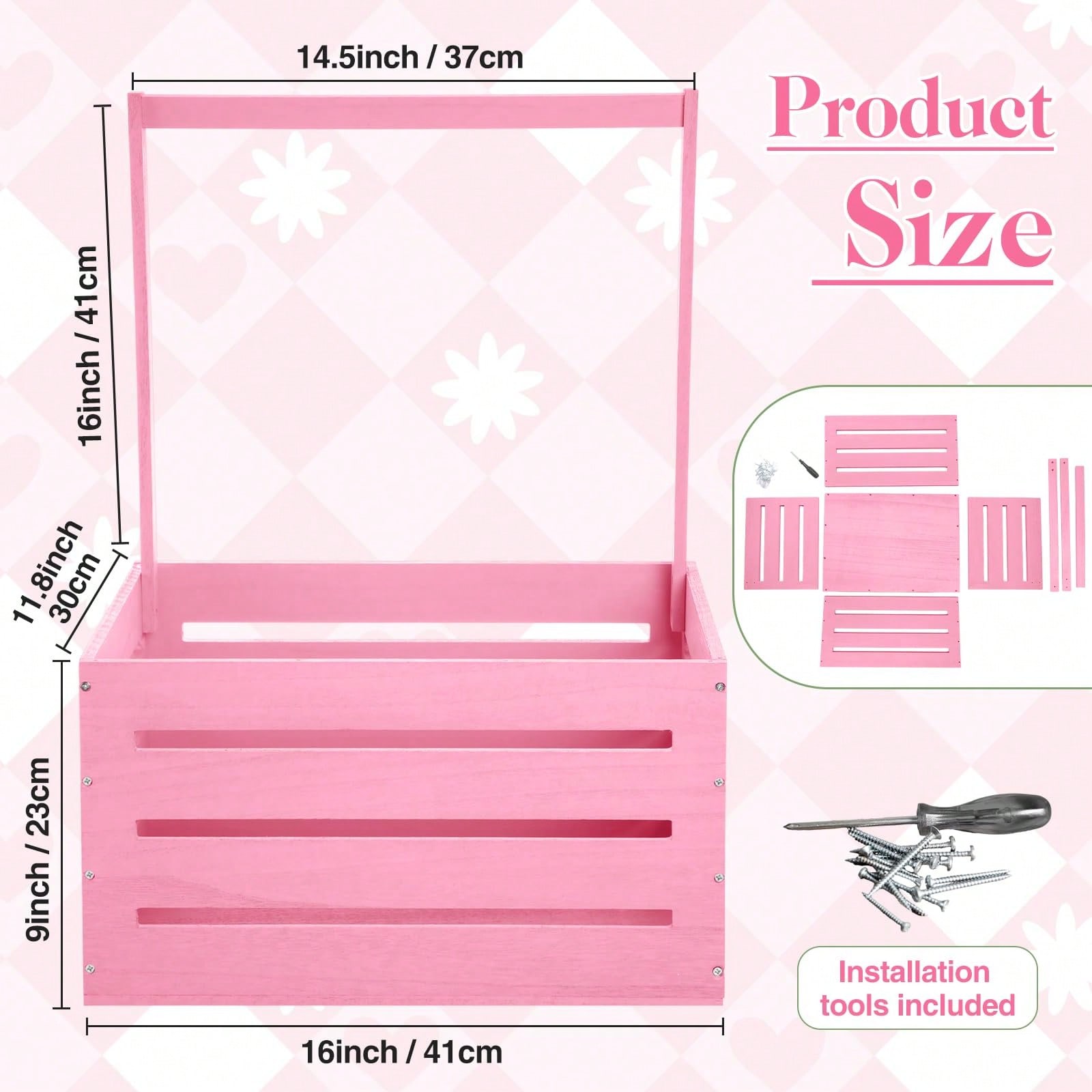 Wooden Baby Shower Crate Close - огляд і ціна Baby Nursery Unit