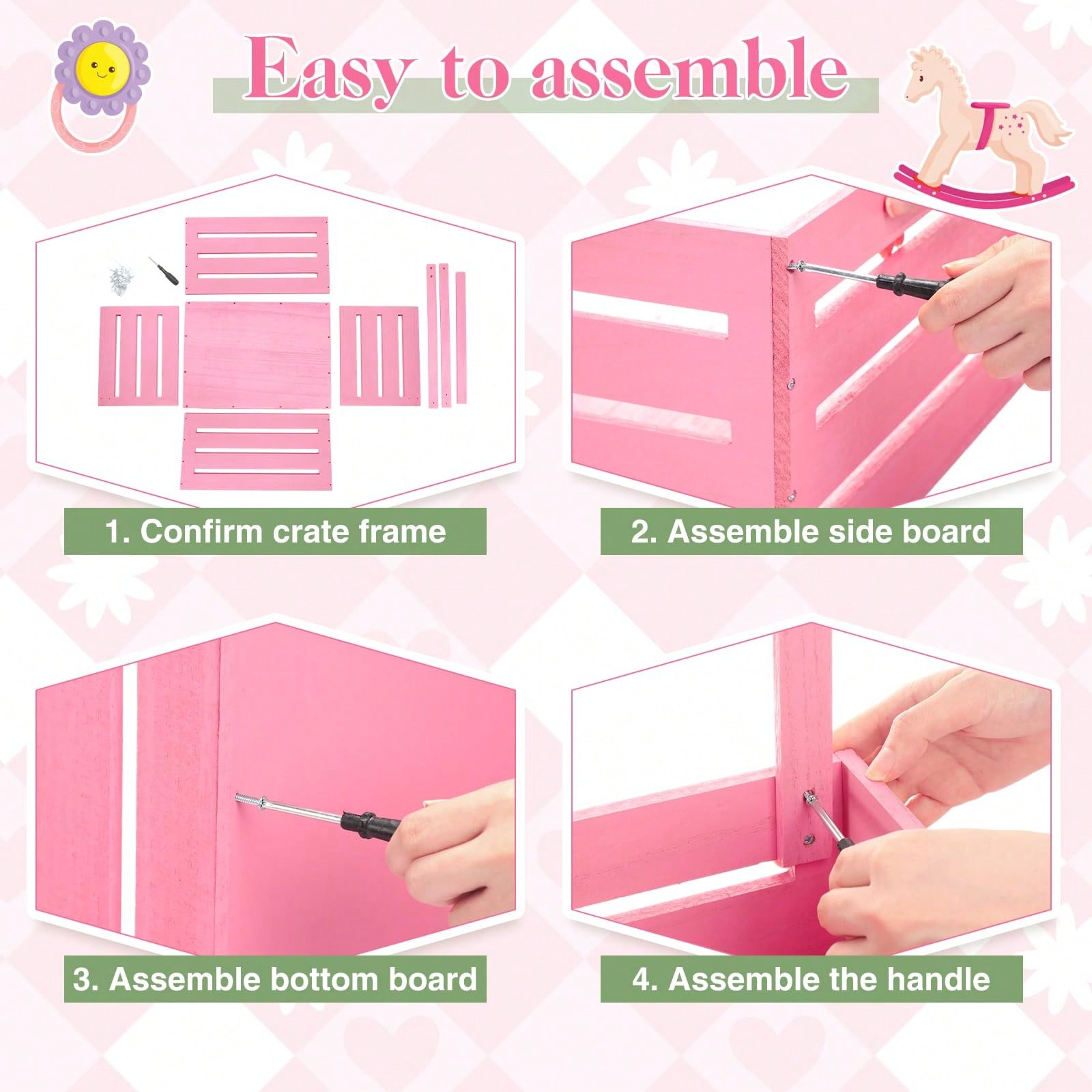 Wooden Baby Shower Crate Close - огляд і ціна Baby Nursery Unit