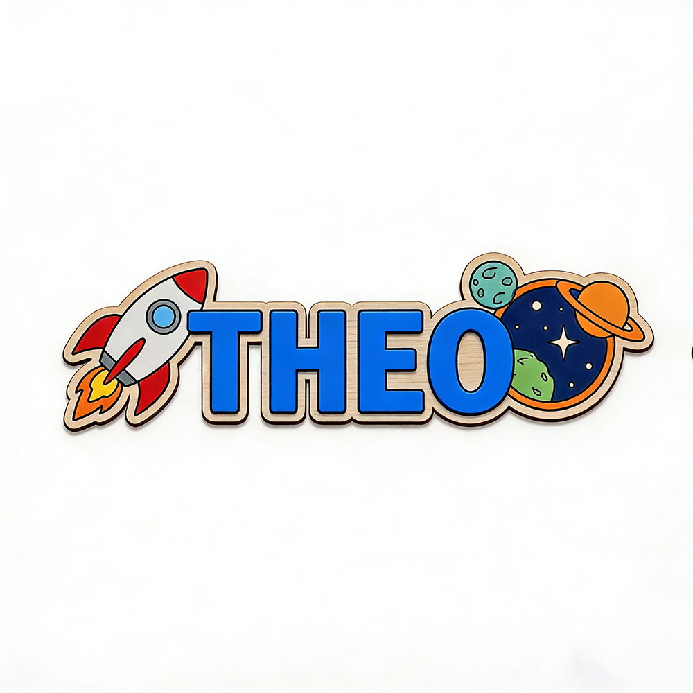 Personalized Space Rocket Name - огляд і ціна Baby Nursery Decorations