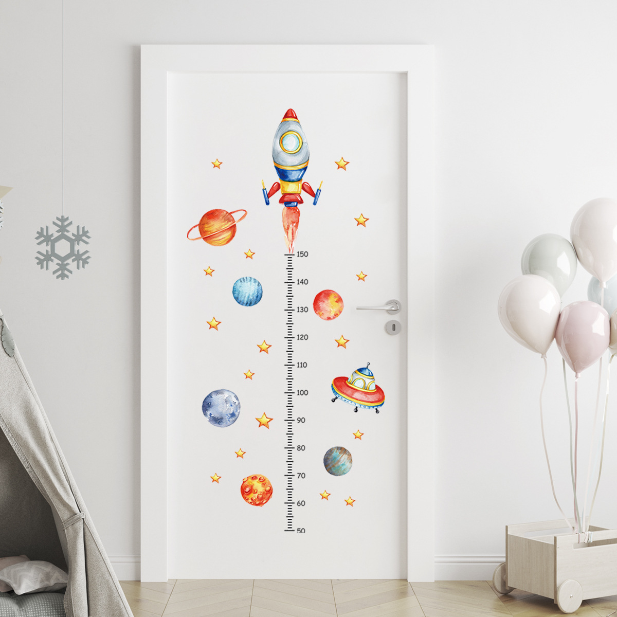 Cartoon Planet Rocket Height M - огляд і ціна Baby Nursery Decor Boy