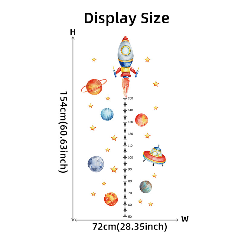 Cartoon Planet Rocket Height M - огляд і ціна Baby Nursery Decor Boy
