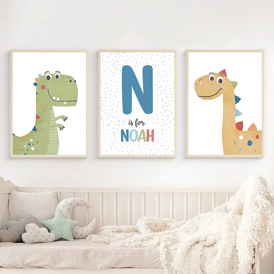 Cartoon Dinosaur Personalized  - огляд і ціна Baby Nursery Decor Boy