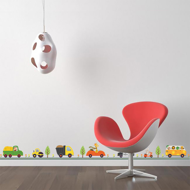 Cartoon Animals Car Wall Stick - огляд і ціна Baby Nursery Labels