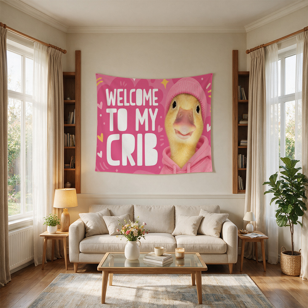 Cute Yellow Duck Nursery Wall  - огляд і ціна Baby Nursery Crib