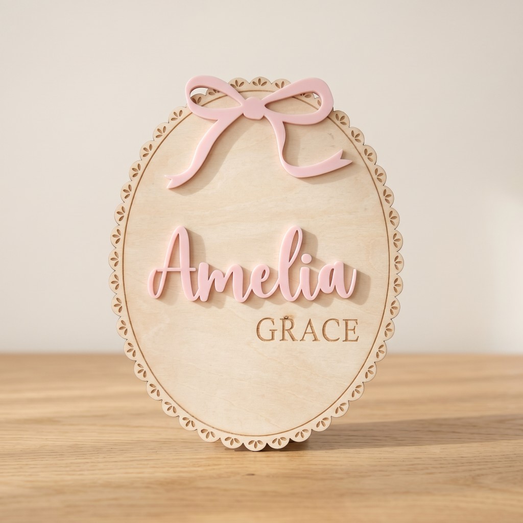 1Pc Custom Bow Lace Edge Baby  - огляд і ціна Baby Nursery Decorations
