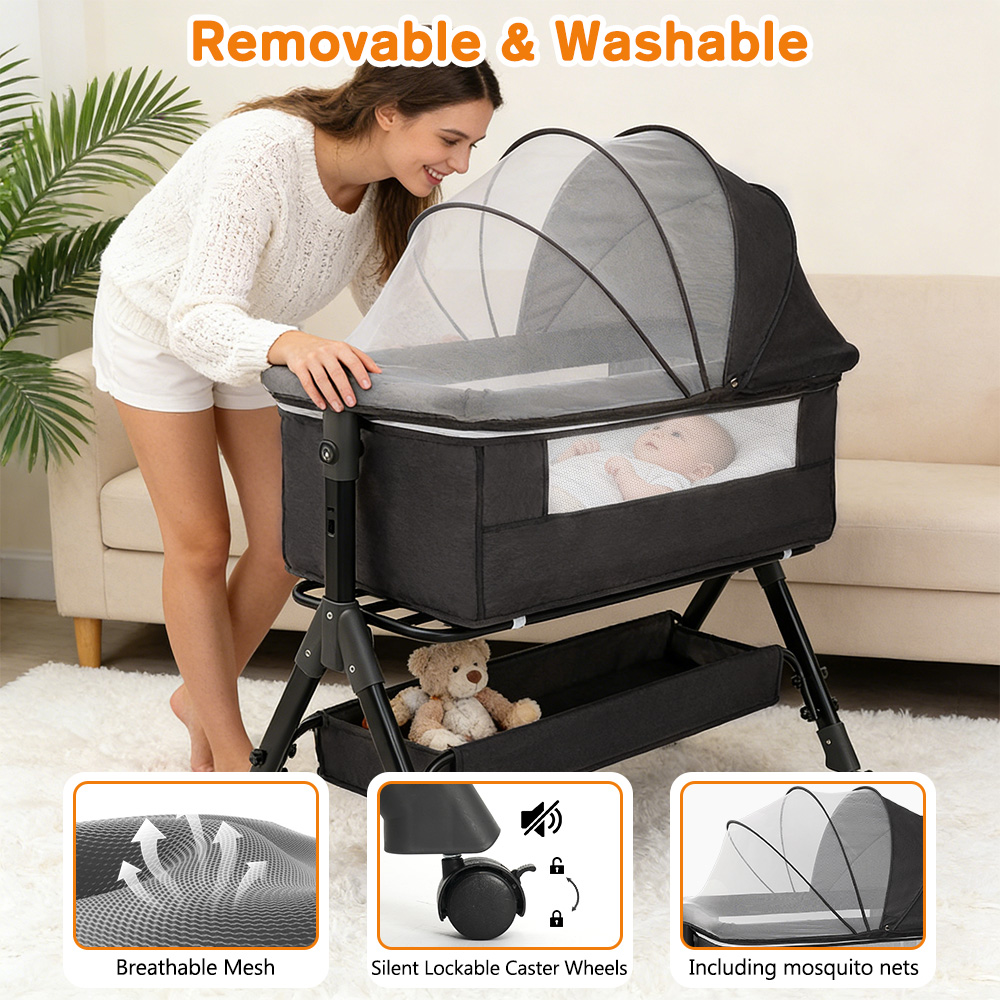 3 in 1 Baby Bassinet Bedside S - огляд і ціна Baby Nursery Hamper