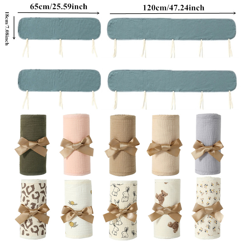 4 PCs Cotton Baby Bed Bumpers  - огляд і ціна Baby Nursery Glider