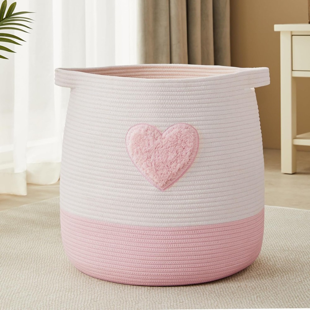 Pink Laundry Basket Hamper for - огляд і ціна Baby Nursery Hamper