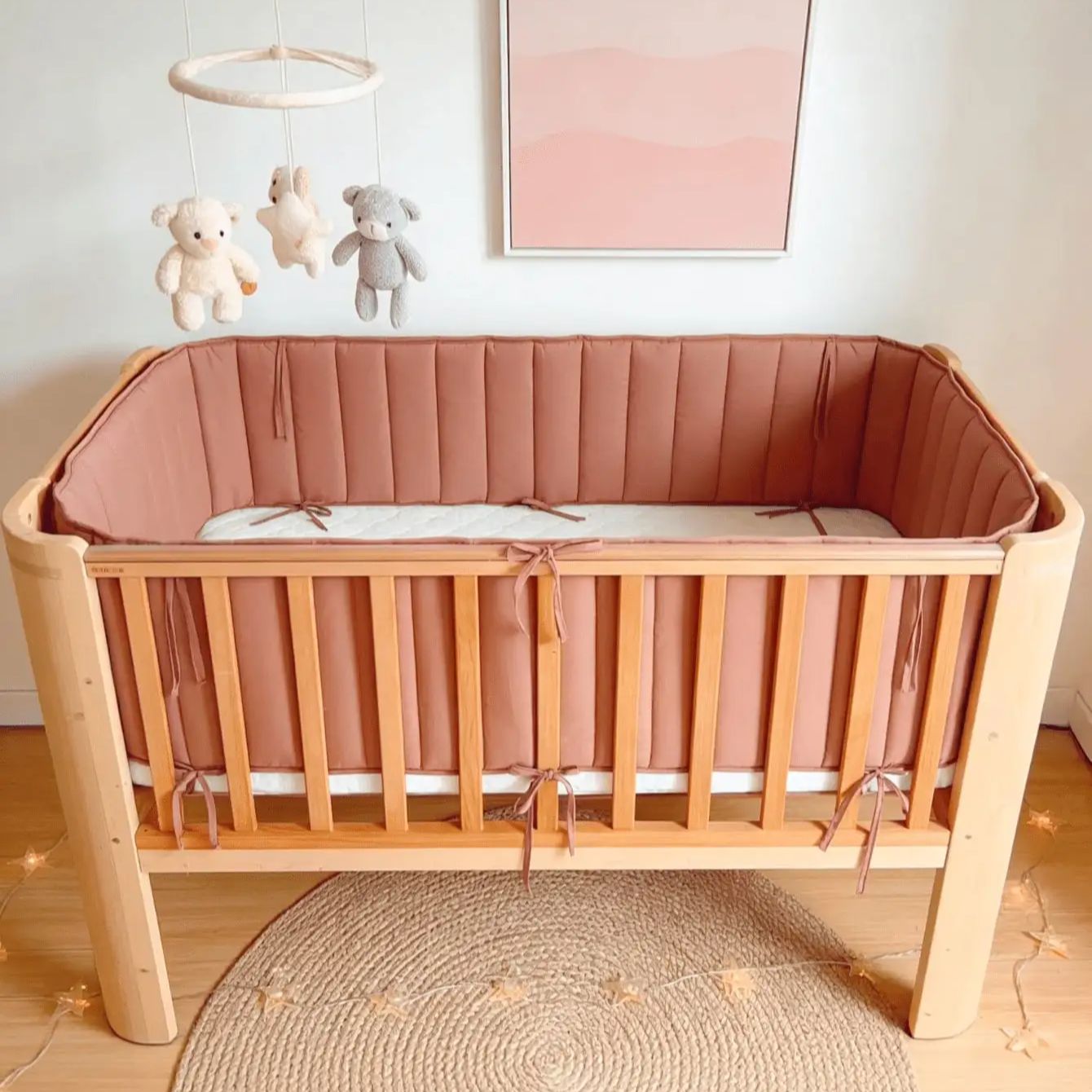 Bumpers In The Crib Baby Bed B - огляд і ціна Baby Nursery Glider