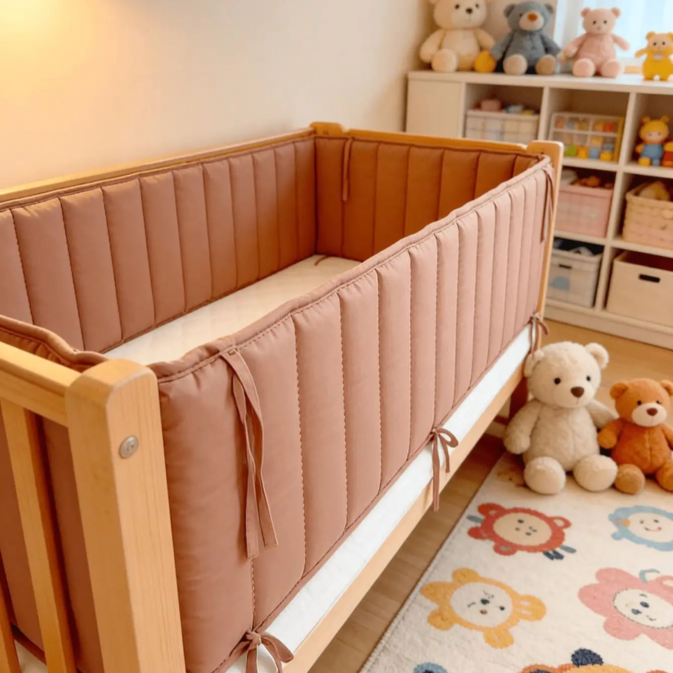 Bumpers In The Crib Baby Bed B - огляд і ціна Baby Nursery Glider