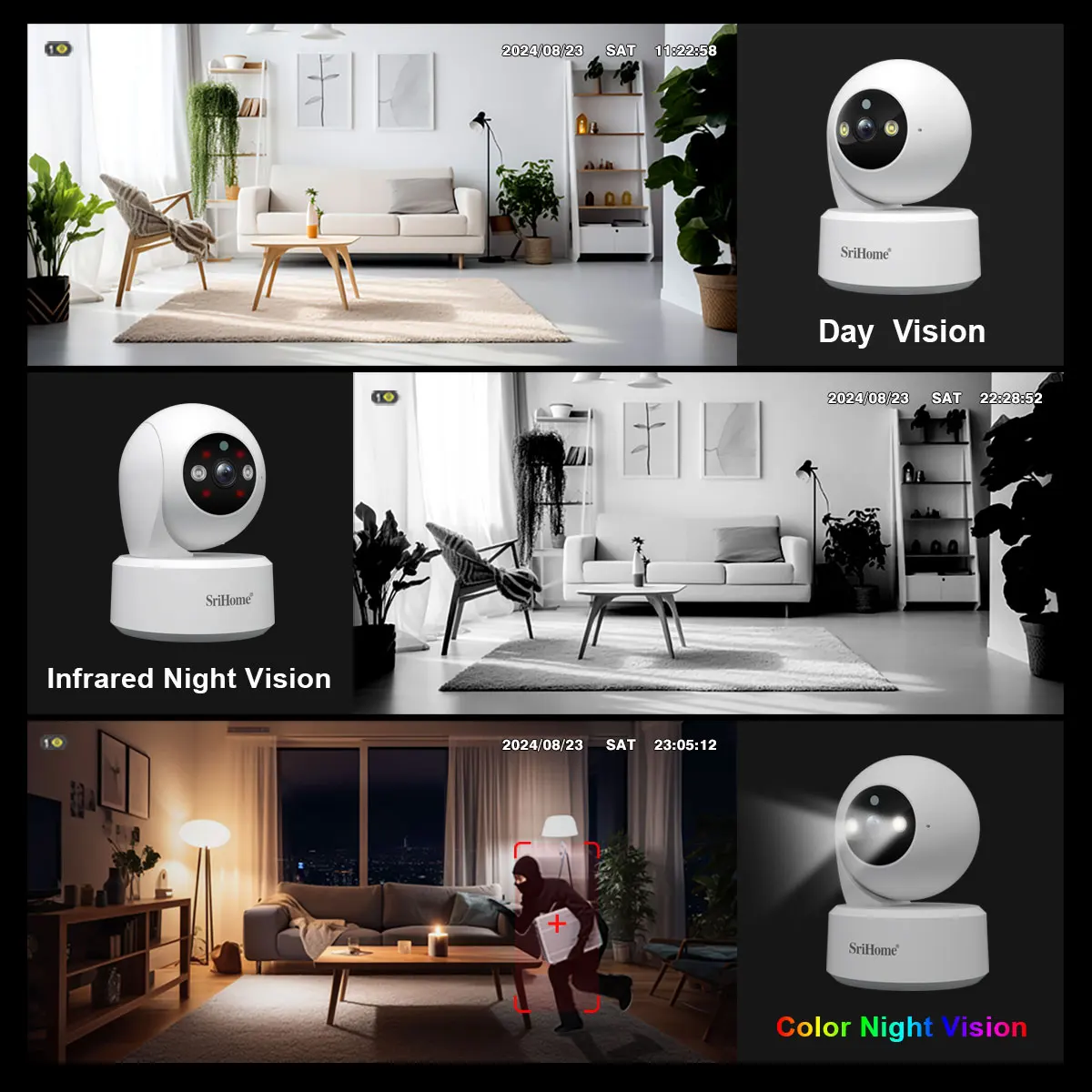 Srihome 5G WiFi Smart IP HD Ca - огляд і ціна Baby Nursery Camera