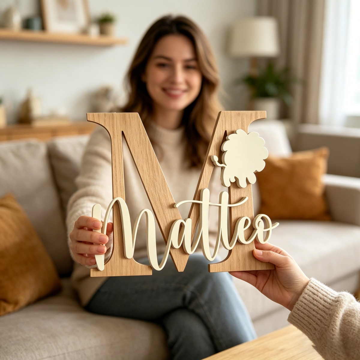 1Pc Custom Lion Name & Initial - огляд і ціна Baby Nursery Decorations