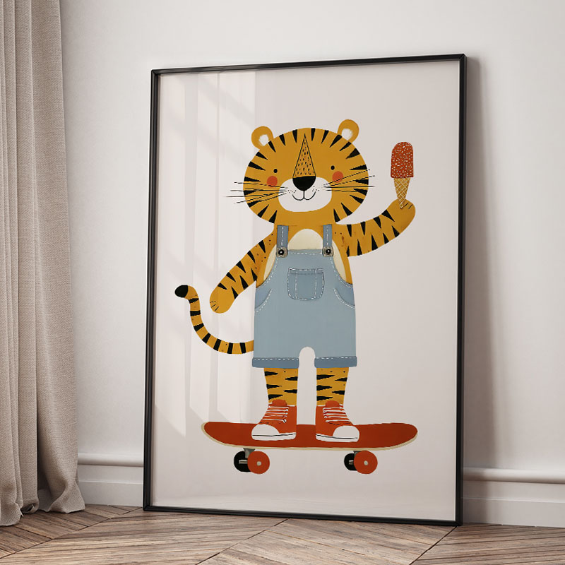 Funny Cartoon Animal Car Ballo - огляд і ціна Baby Nursery Art
