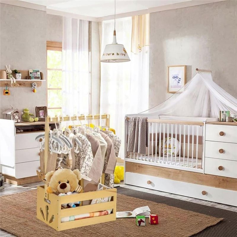 Wooden Baby Shower Gift Basket - огляд і ціна Baby Nursery Hamper