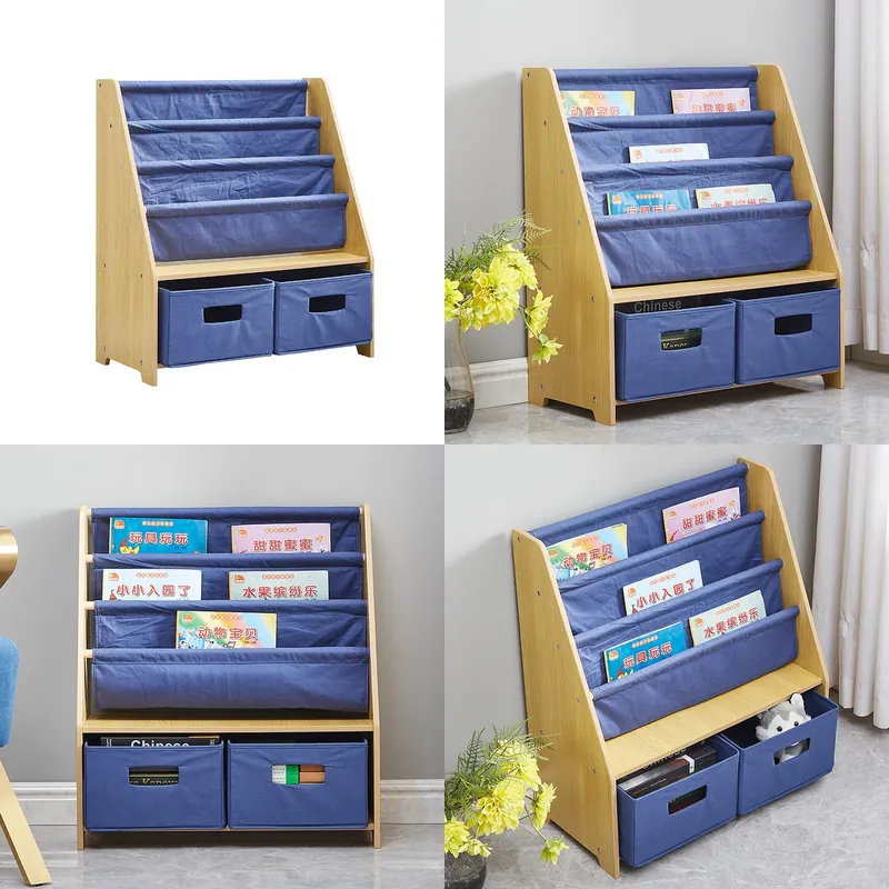 Kids Canvas Bookshelf Layered  - огляд і ціна Baby Nursery Unit