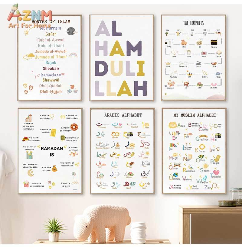 Islam Muslim Prophets Arabic A - огляд і ціна Baby Nursery Art