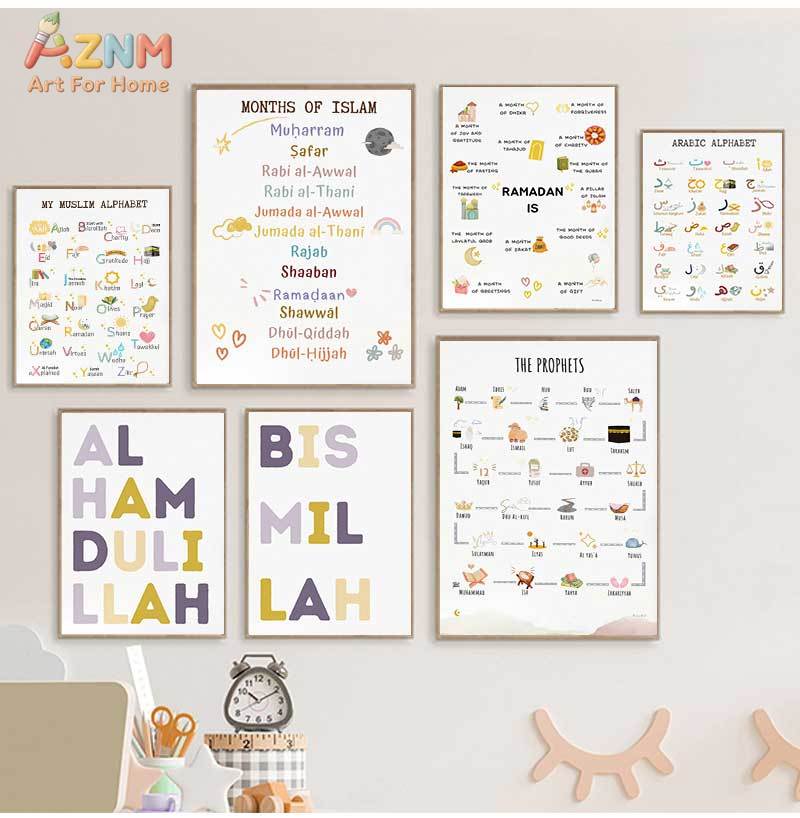 Islam Muslim Prophets Arabic A - огляд і ціна Baby Nursery Art