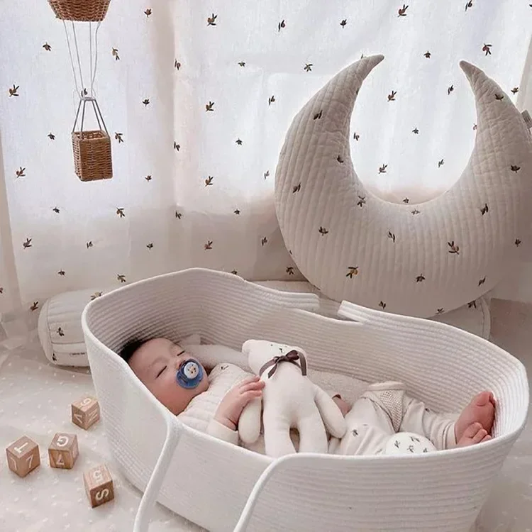 Portable Baby Moses Basket Car - огляд і ціна Baby Nursery Crib