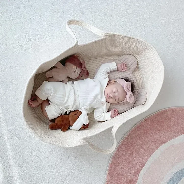 Portable Baby Moses Basket Car - огляд і ціна Baby Nursery Crib