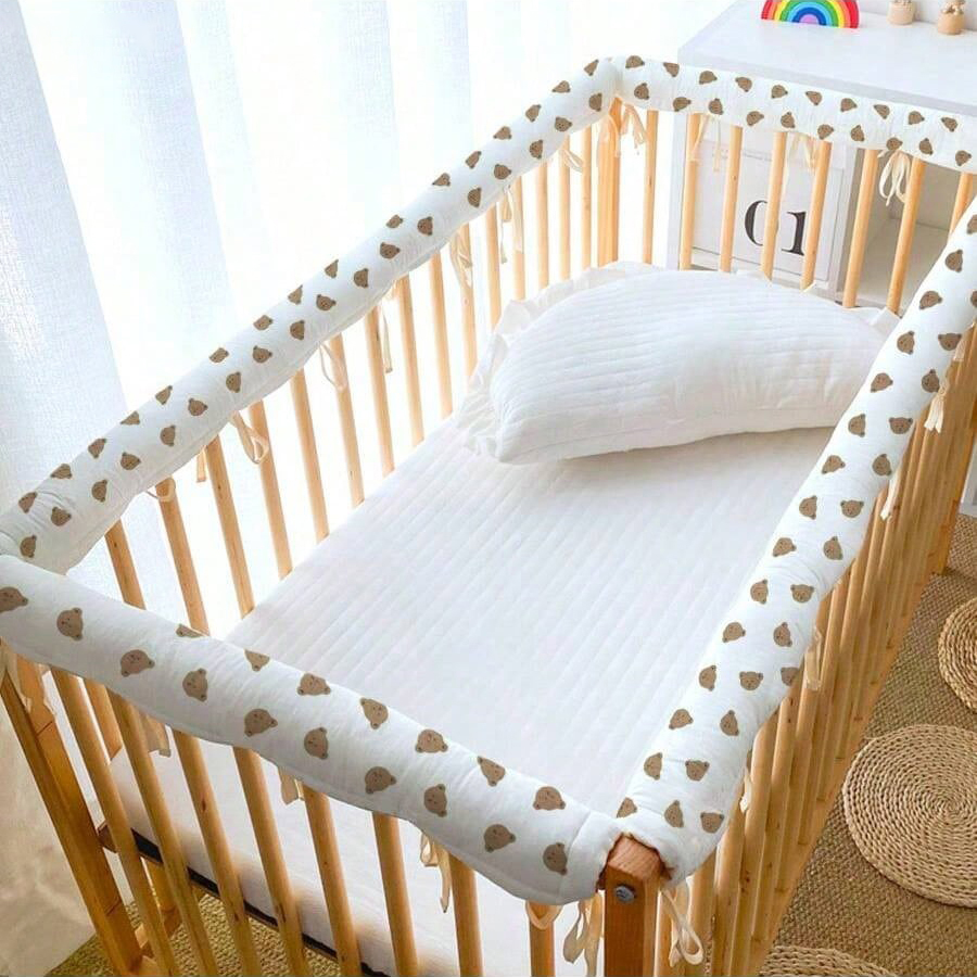 3Pcs Ins Baby Crib Bumper Stri - огляд і ціна Baby Nursery Glider