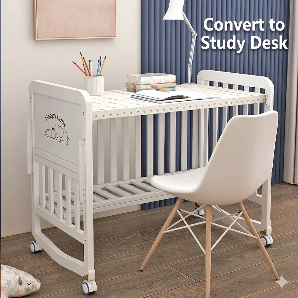 Premium Baby Crib Solid Wood C - огляд і ціна Convertible Crib Set