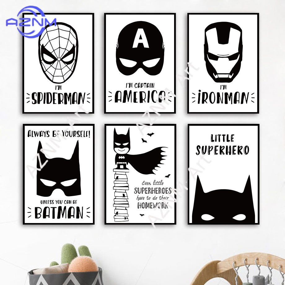 Wall Art Canvas Painting Bat C - огляд і ціна Baby Nursery Decor Boy