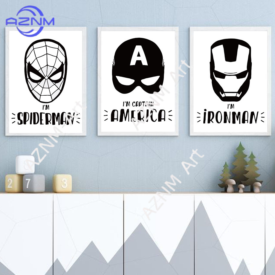 Wall Art Canvas Painting Bat C - огляд і ціна Baby Nursery Decor Boy