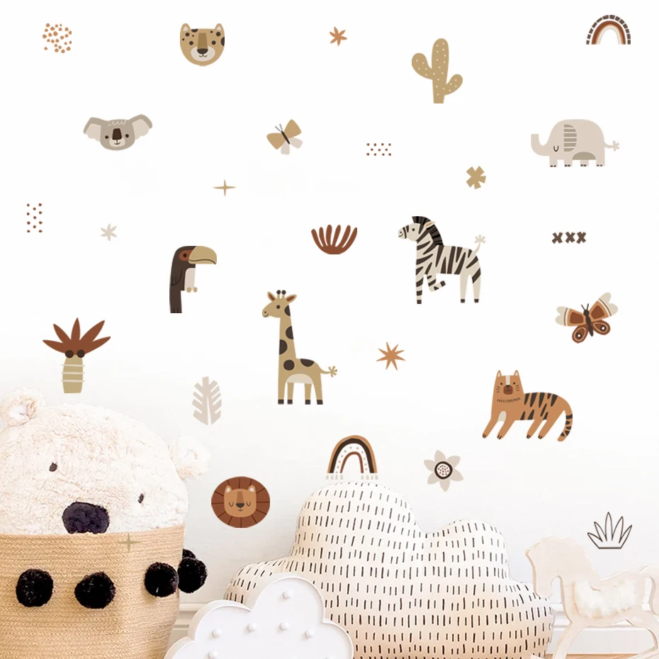 Cartoon Africa Animals Elephan - огляд і ціна Baby Nursery Labels