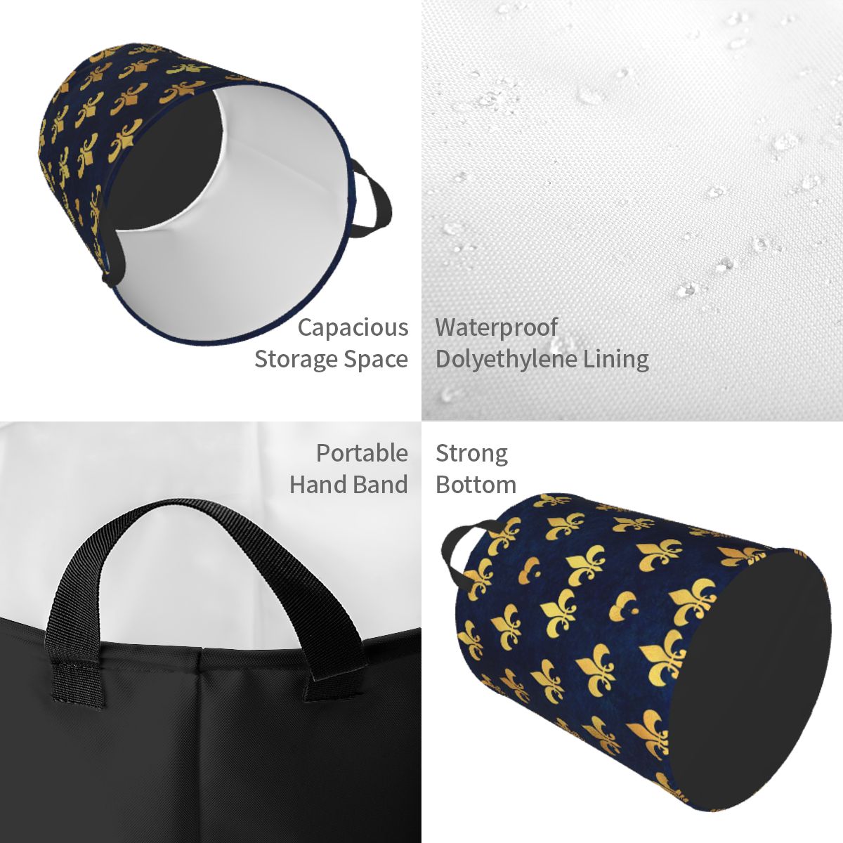 Royal Gold Blue Grunge Fleur D - огляд і ціна Baby Nursery Hamper